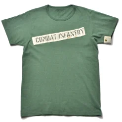 T-Shirts-The Real McCoy's Undershirts, Cotton, Summer / Combat Battalion 160 Green
