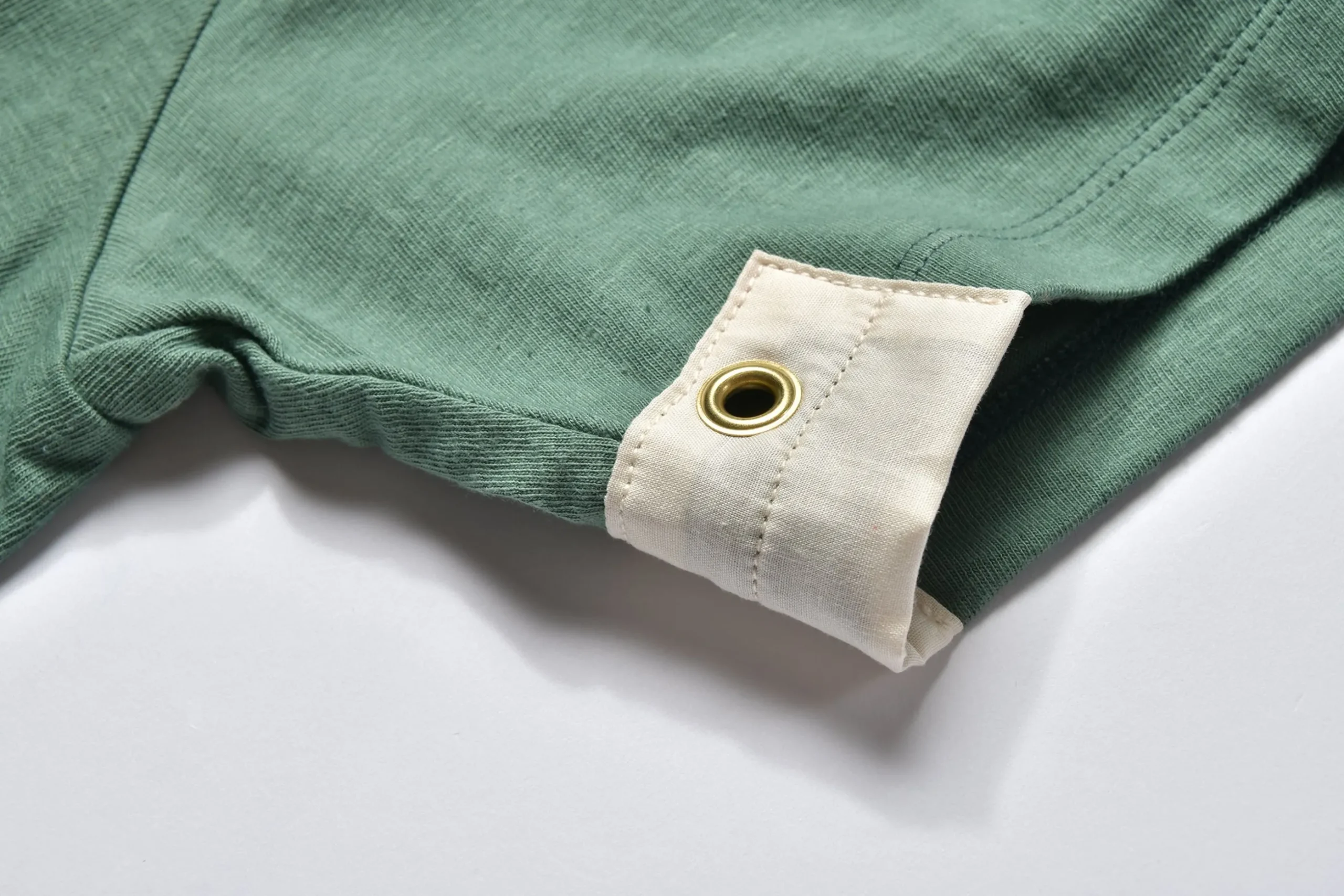 T-Shirts-The Real McCoy's Undershirts, Cotton, Summer / Combat Battalion 160 Green