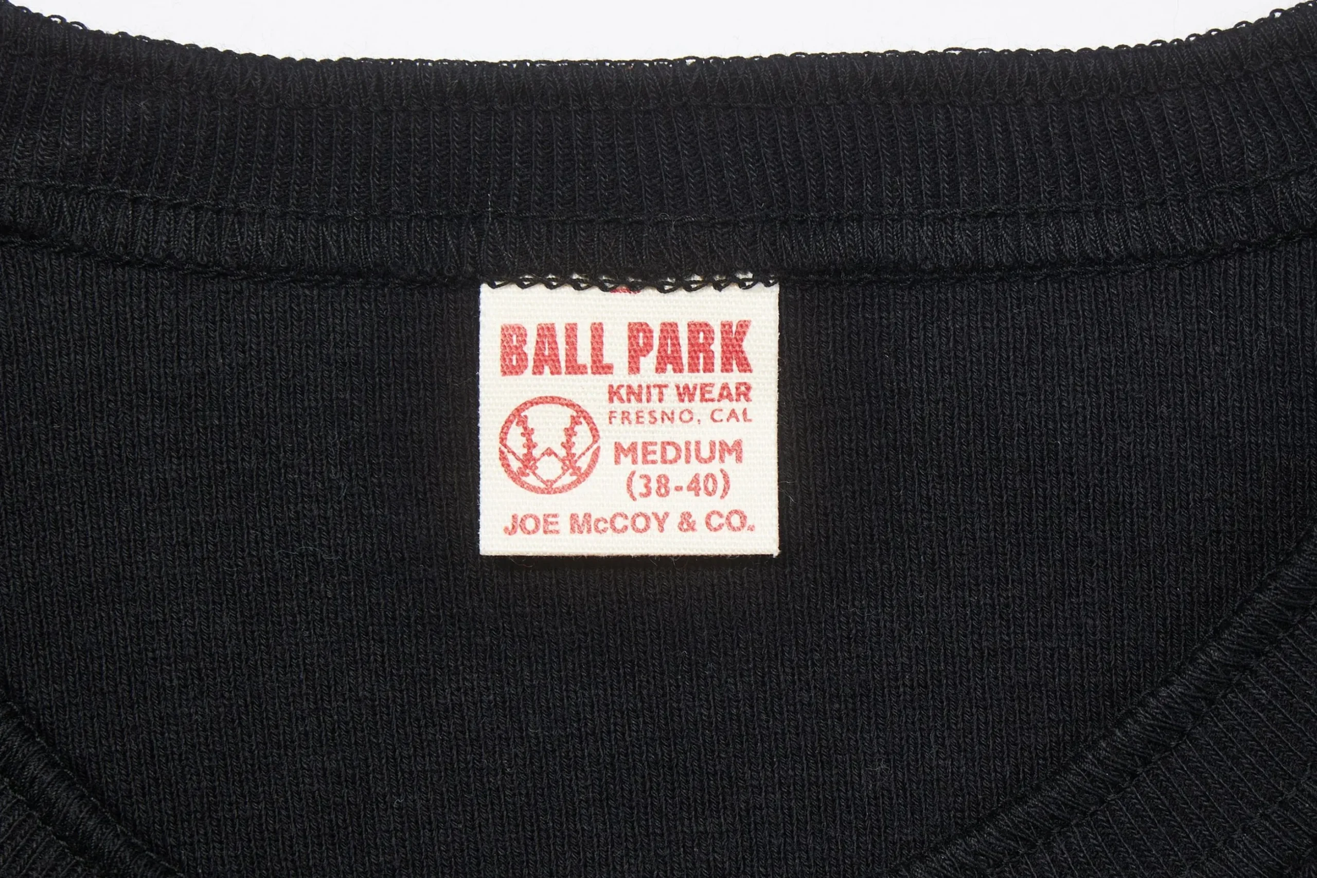 Thermal Shirts-Joe McCoy Union Henley Undershirt L/S Black