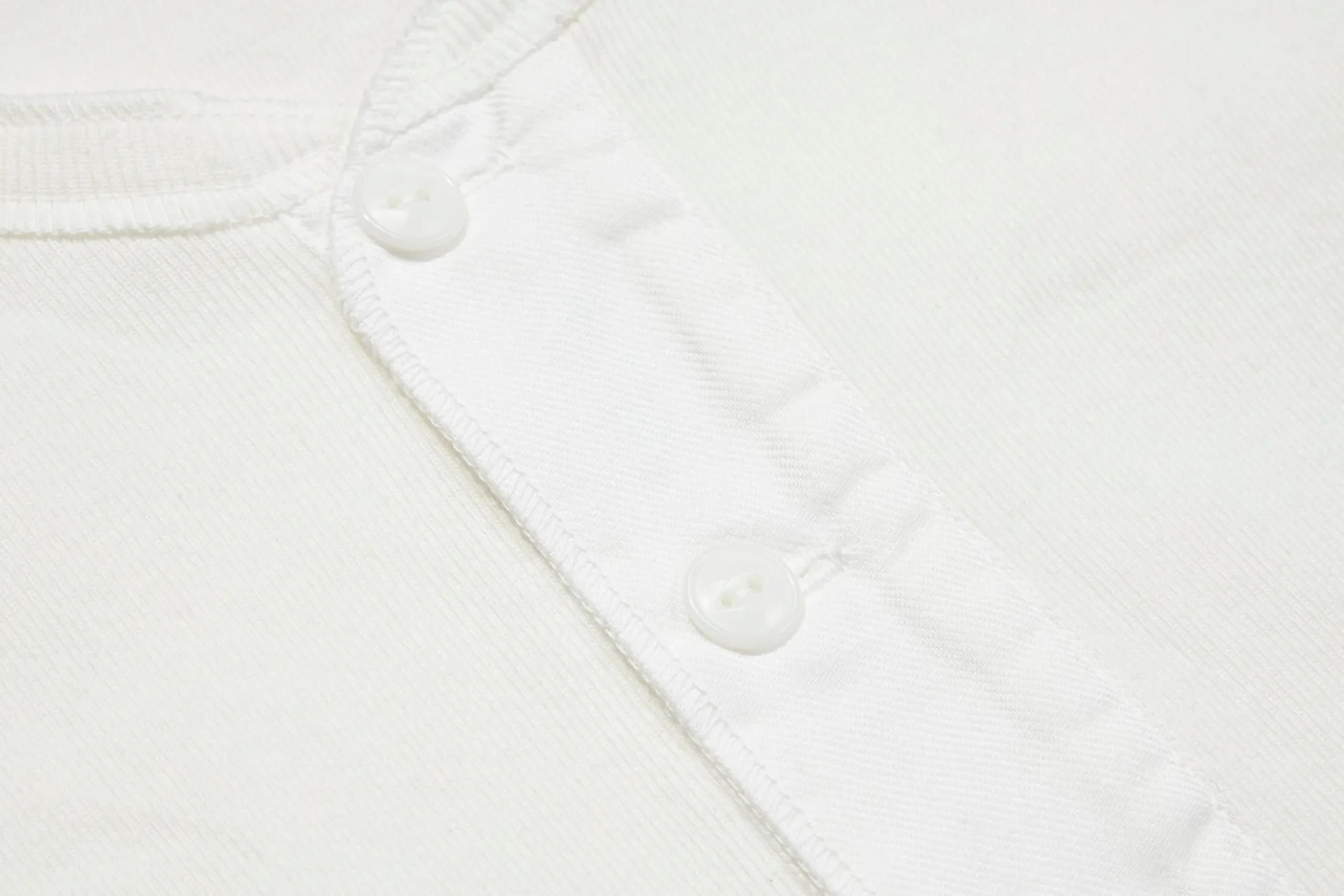 Thermal Shirts-Joe McCoy Union Henley Undershirt L/S White