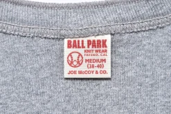 T-Shirts-Joe McCoy Union Henley Undershirt S/S 021 Medium Gray