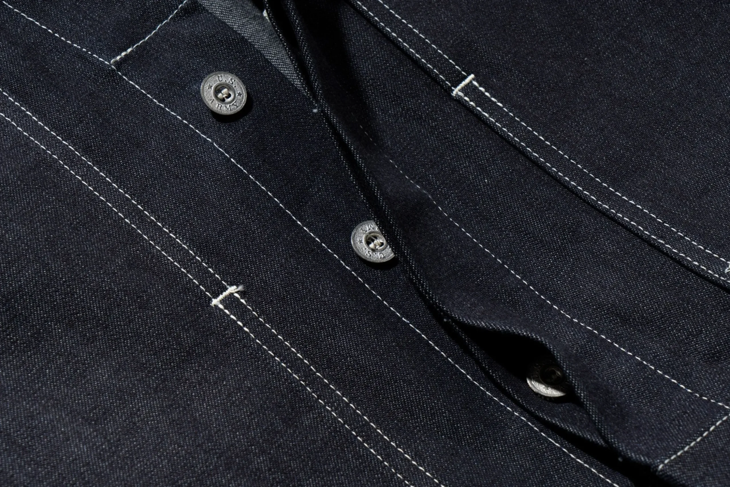 Military-The Real McCoy's U.S. Army Denim Utility Overall Indigo