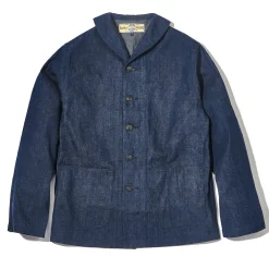 Military-The Real McCoy's U.S. Navy Denim Dungaree Jumper 141 Indigo