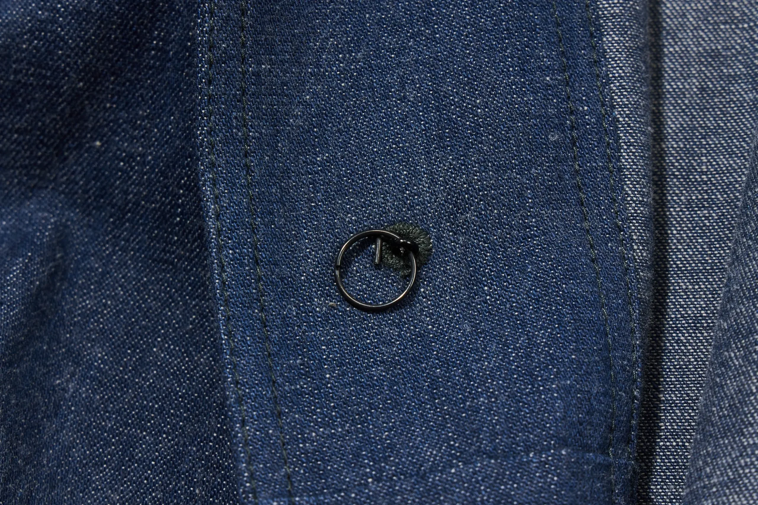Military-The Real McCoy's U.S. Navy Denim Dungaree Jumper 141 Indigo