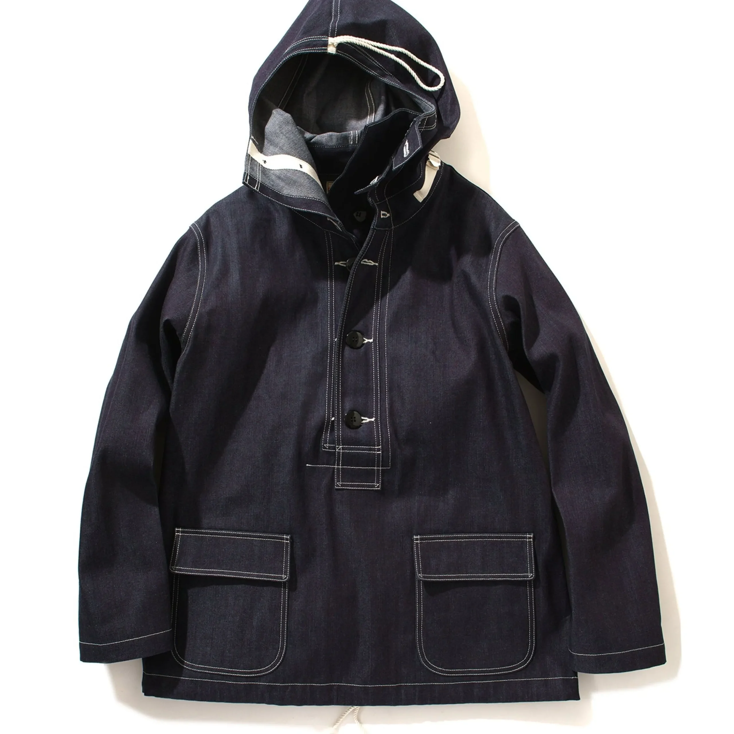 Denim-The Real McCoy's U.S. Navy Denim Parka Indigo