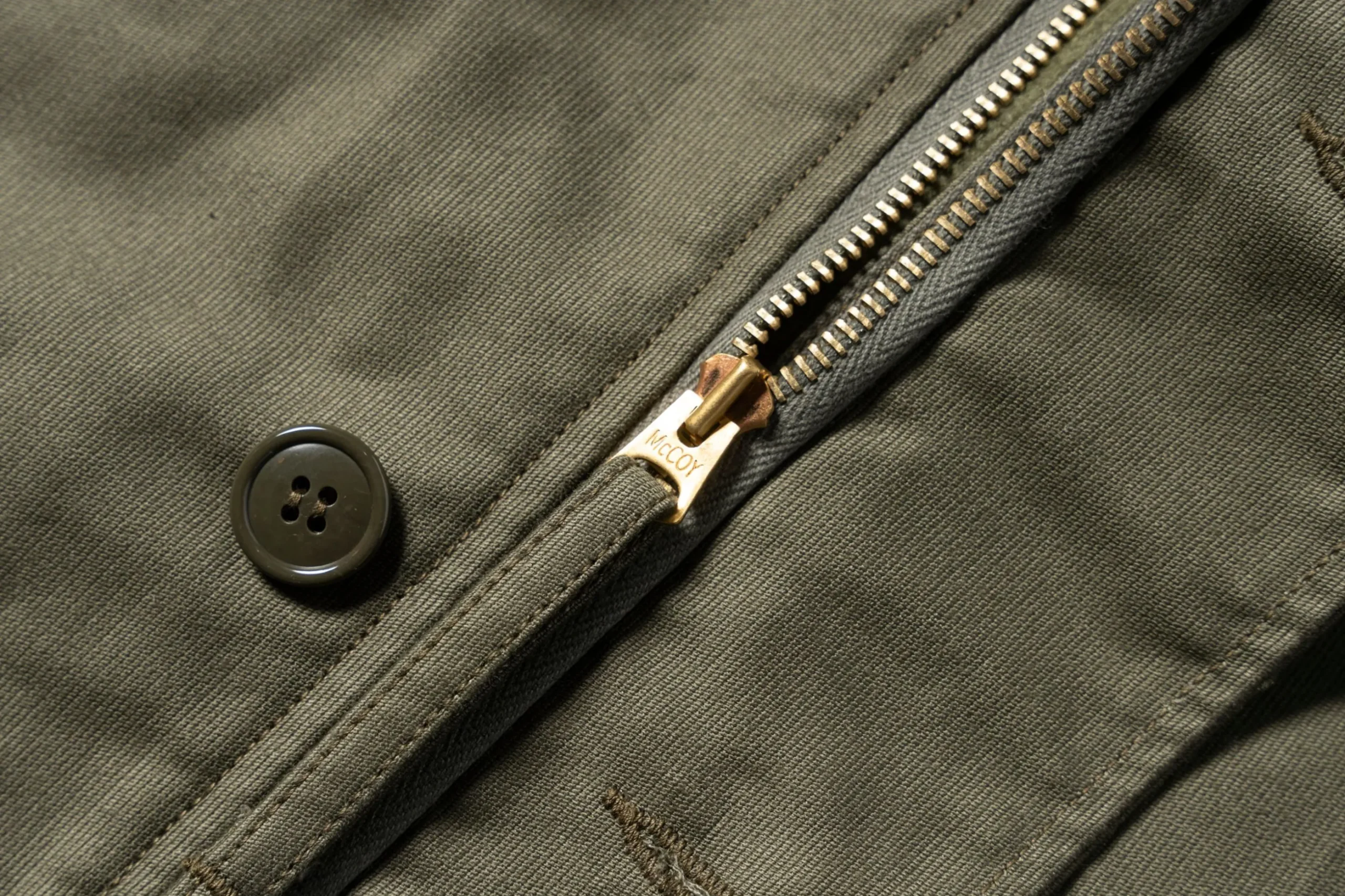 Military-The Real McCoy's U.S.N. A-2 Deck Jacket Real Mccoy Mfg. Olive