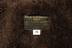 Military-The Real McCoy's Usn Al-1 Flight Jacket Olive