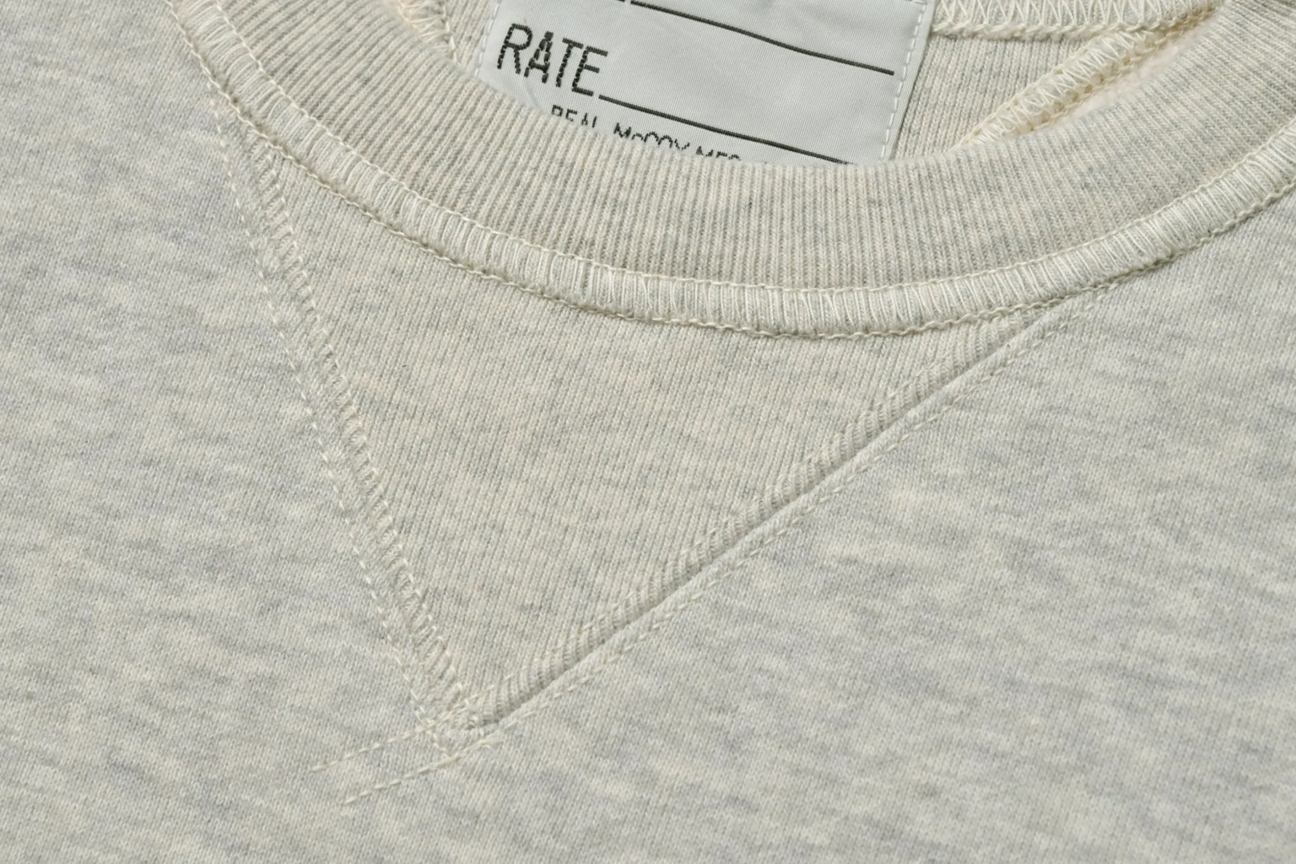 Sweatshirts-The Real McCoy's Usn Crewneck Sweatshirt 022 Snow Gray