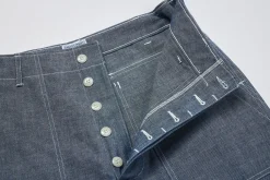 Pants-Joe McCoy Utility Trousers / Chambray 123 Light Blue