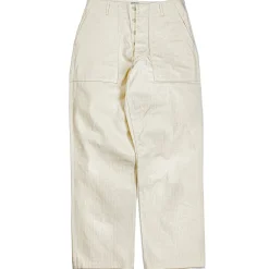 Pants-Joe McCoy Utility Trousers / White Hbt 012 Ecru