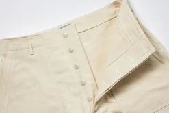 Pants-Joe McCoy Utility Trousers / White Hbt 012 Ecru