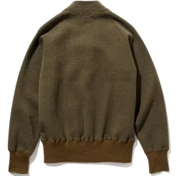 Knitwear-The Real McCoy's Vest,Flying Winter, Type C-2 160 Olive
