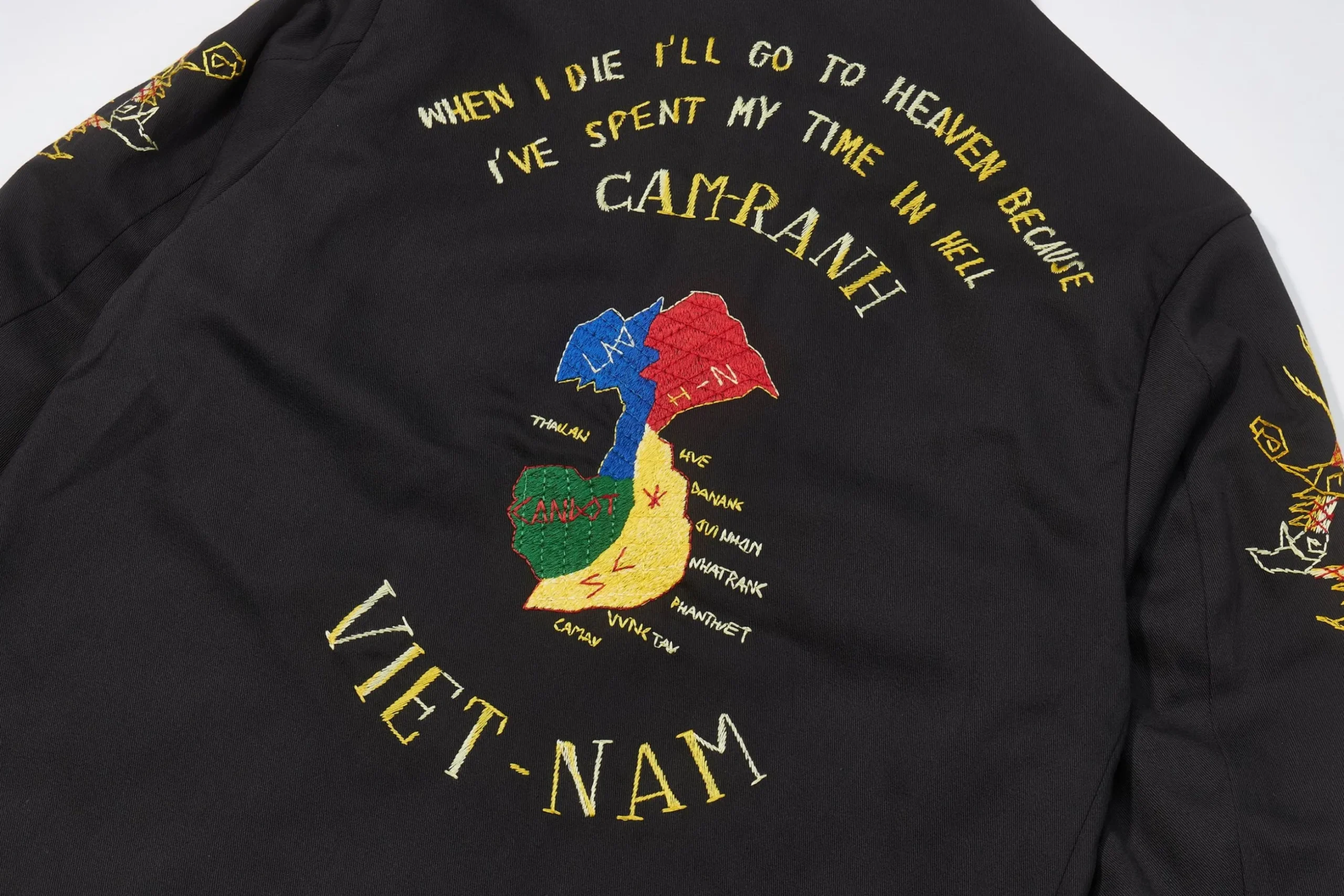 Military-The Real McCoy's Viet-Nam Jacket / Cam-Ranh 030 Black