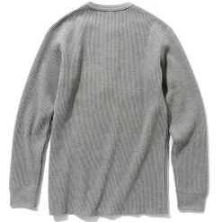 Thermal Shirts-Joe McCoy Waffle Henley Shirt L/S 020 Grey