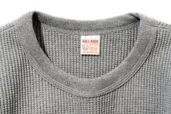 Thermal Shirts-Joe McCoy Waffle Thermal Shirts Long Sleeve 020 Grey
