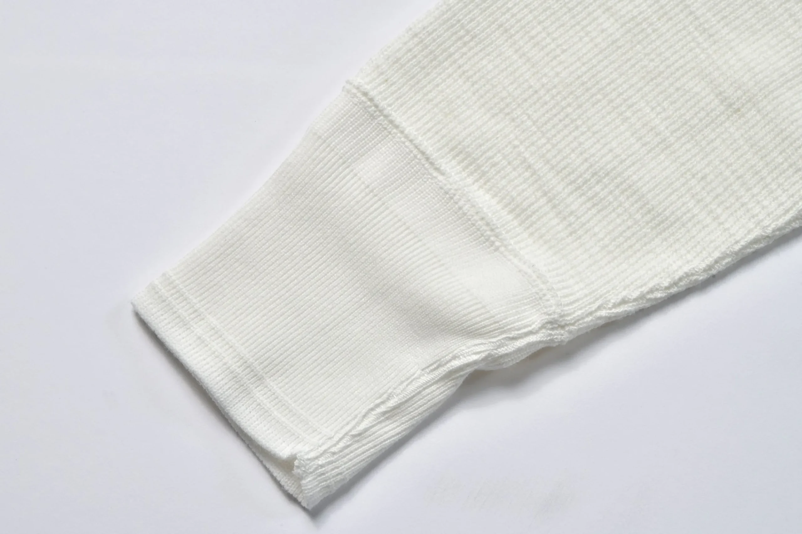 Thermal Shirts-Joe McCoy Western Cardigan Stitch Henley Shirt 010 White