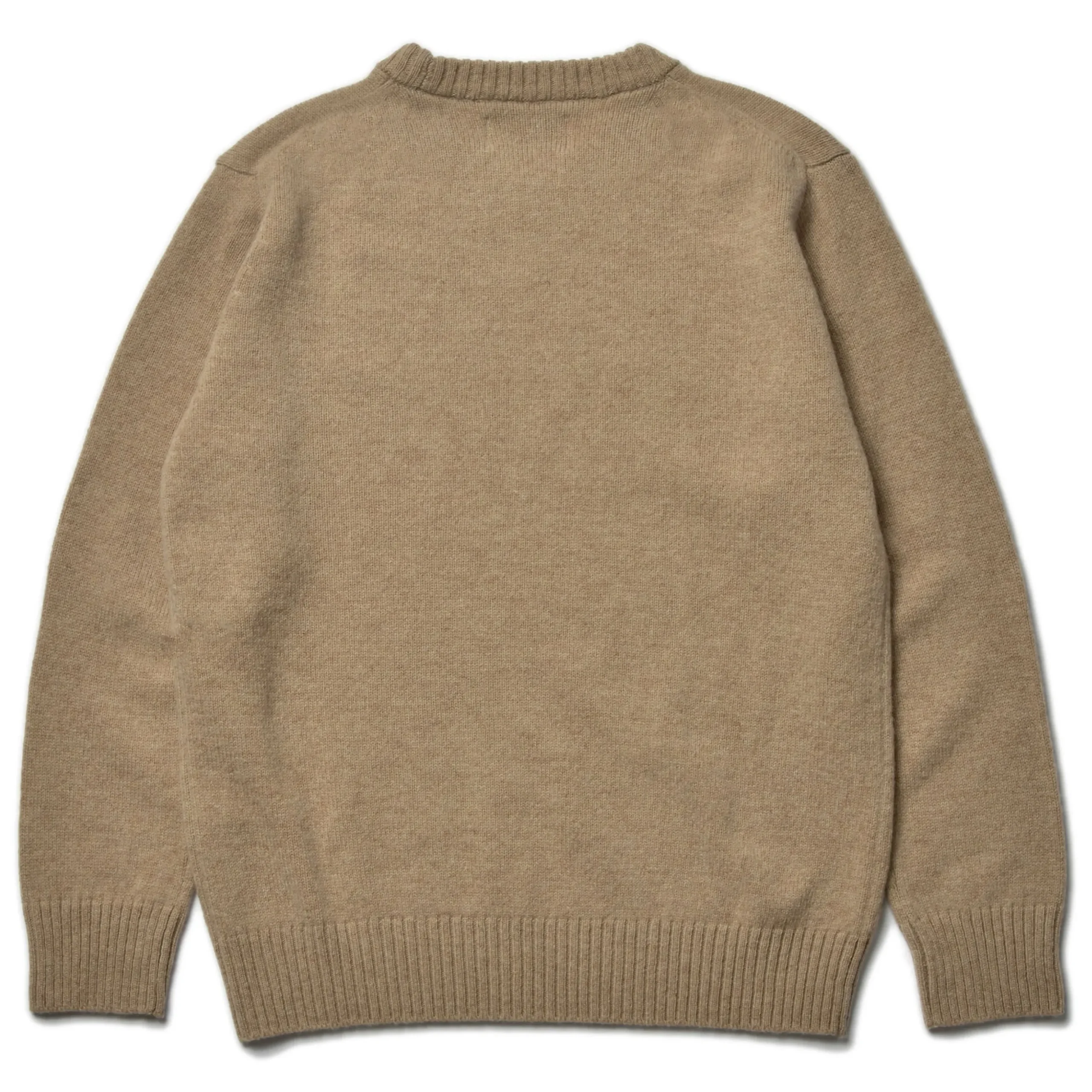 Knitwear-Joe McCoy Wool Crewneck Sweater 041 Beige