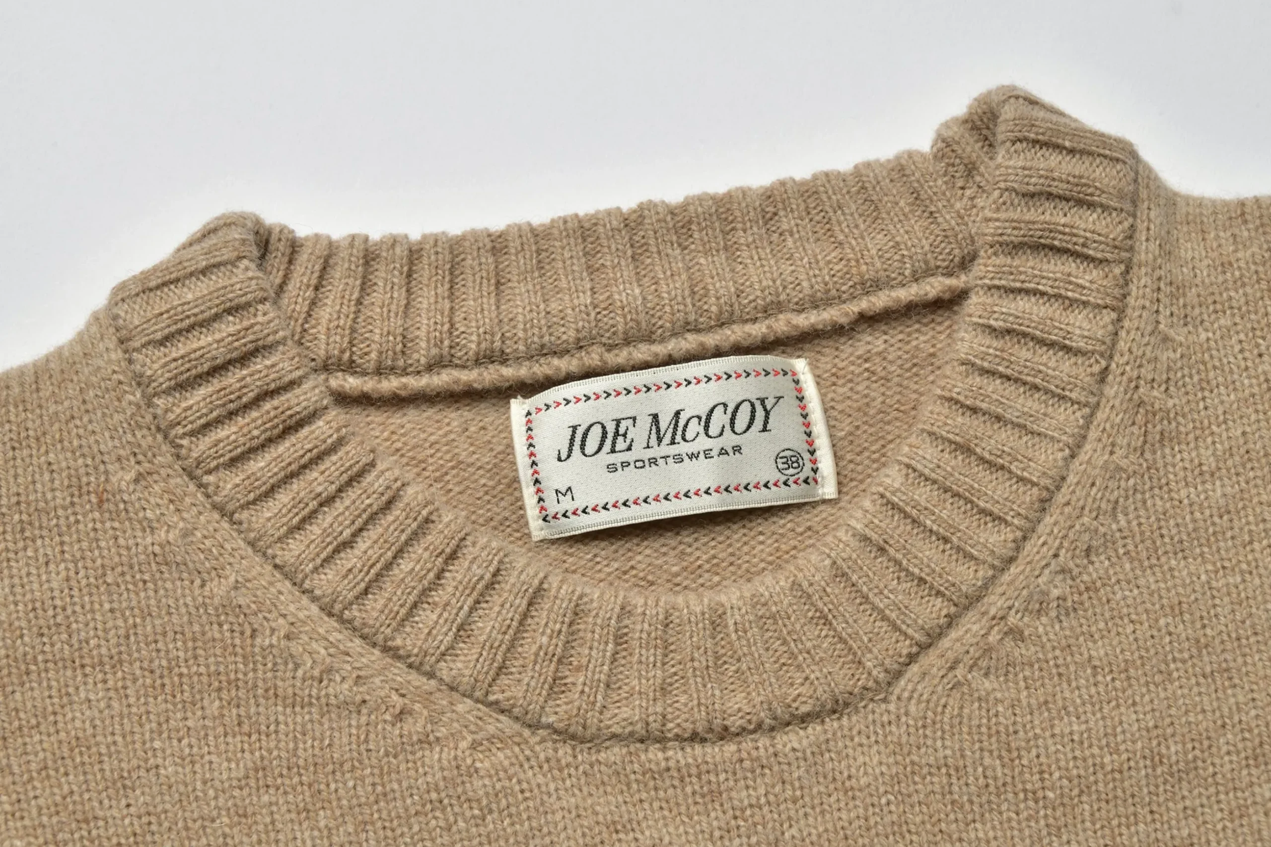 Knitwear-Joe McCoy Wool Crewneck Sweater 041 Beige