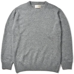 Knitwear-Joe McCoy Wool Crewneck Sweater 020 Gray